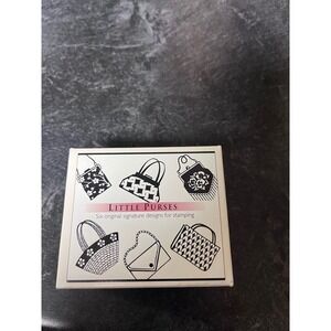 Hero Arts Little Purses Rubber Stamps Set Six Original Designs Crafting